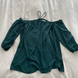 Emerald green off the shoulder 1. State shirt